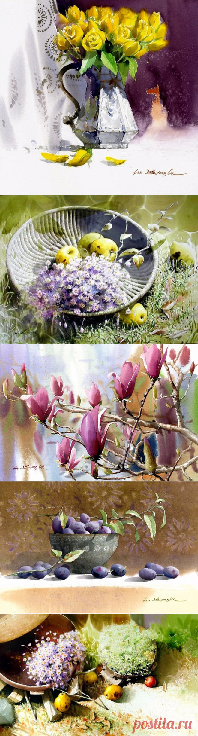 SHIN JONG SIK «ЖИВЫЕ АКВАРЕЛИ»