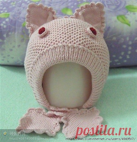 Шапочка "Лисенок" МК .