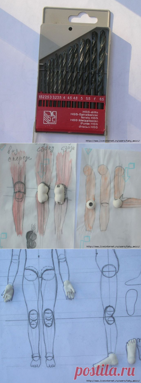 МК Шарнирная кукла из папье-маше и застывайки. Часть 8.