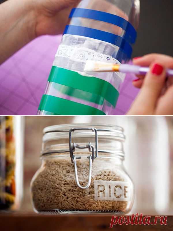 Как сделать надпись на стеклянной банке или бутылке