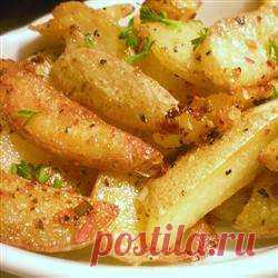 Картофель дольками в духовке