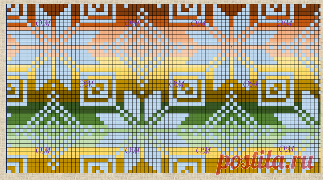 21 жаккардовая схема в стиле норвежских узоров | ЖАККАРДос | Яндекс Дзен
