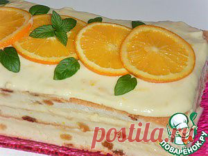 Тирамису с апельсиновым кремом - кулинарный рецепт