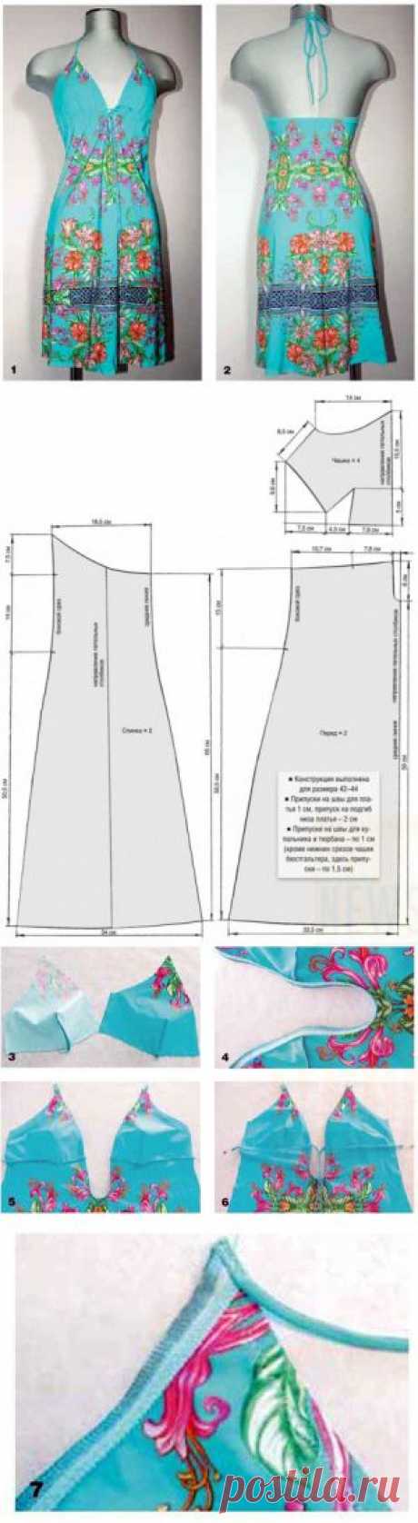 Как сшить пляжное платье. | WomaNew.ru - уроки кройки и шитья!