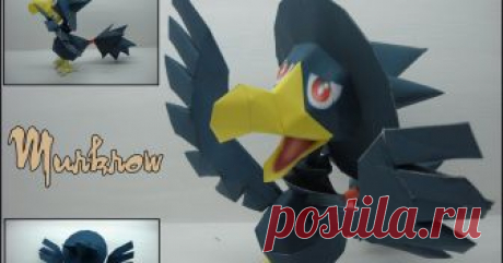 MURKROW      198 / MURKROW - Pokémon Papercraft   Name:  Murkrow  Type:  Dark/Flying  Species:  Darkness Pokémon  Height:  0,5 m (1′08″)  Weight:  2...