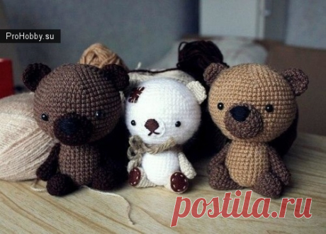 Как связать мишку амигуруми / Вязание игрушек / ProHobby.su | Вязание игрушек спицами и крючком для начинающих, мастер классы, схемы вязания
