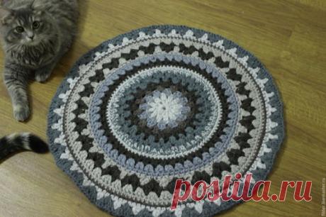 Купить вязанные коврики из шерсти - коврики, коврик ручной работы, коврик для детской, подарок женщине