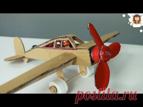 How to Make a Plane With DC Motor - Cardboard Plane