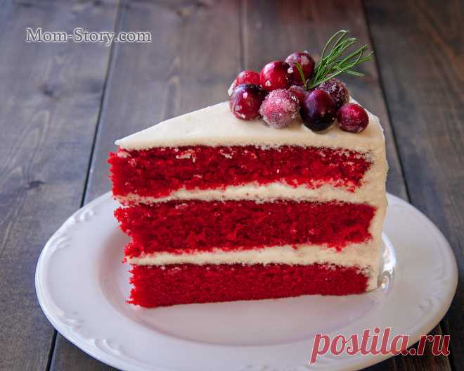 Торт Красный бархат Red Velvet cake - Mom Story
