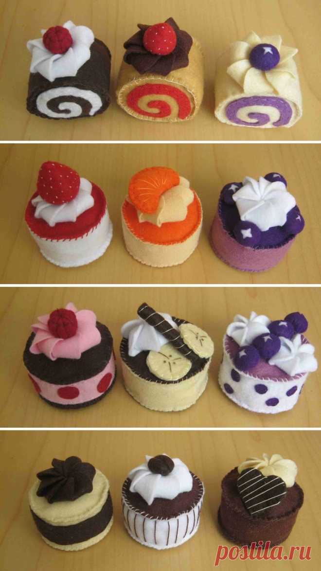 Dusi ustvarja: Felt fake food - Cupcake... - Поиск в Google