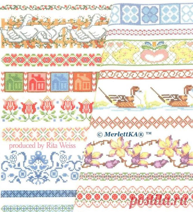 ASN 3527 Sam Hawkins - Borders 🍓 вышивка крестом - бордюры