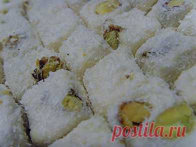 Фисташковый рахат лукум. (Рецепт по клику на картинку).