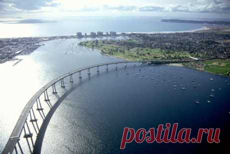 The San Diego-Coronado Bridge is one of the few bridges that was made famous by a TV show.