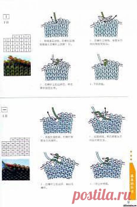 Подборка условных обозначений к схемам по вязанию спицами - Вязание спицами. Узоры