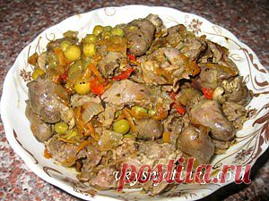 Куриные потрошка - рецепт с фото