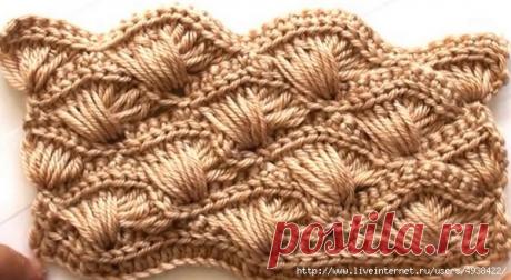 Красивый узор крючком.Видео - урок.
