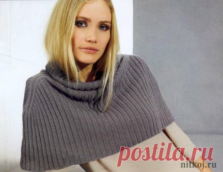 allpix.com / вязаные накидки спицами
