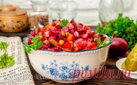 Винегрет по-французски, пошаговый рецепт с фото