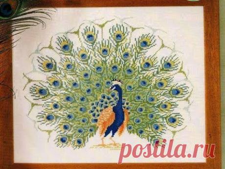 Животные из бисера, вышивка павлины