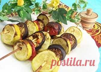 Овощной шашлык в духовке