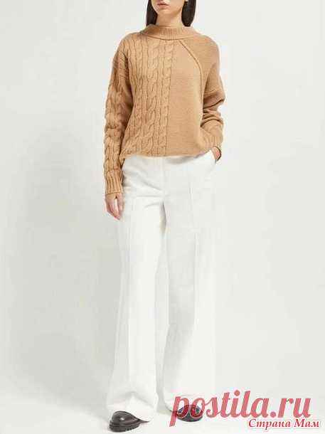 Классический, но очень оригинальный свитер от MAX MARA - Вязание - Страна Мам