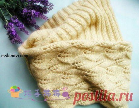 Ажурный снуд с листиками | Мисс Лана Ви | Ms Lana Vi