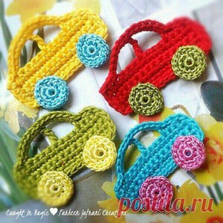 Деликатности в вязание крючком Габриэла: Аппликация для одежды мальчиков