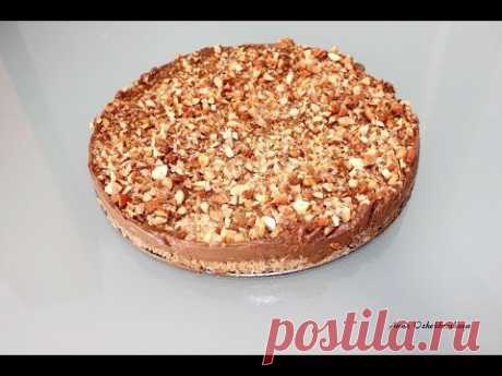Шоколадно-миндальный торт без выпечки.Tarta de galletas con almendras. - YouTube