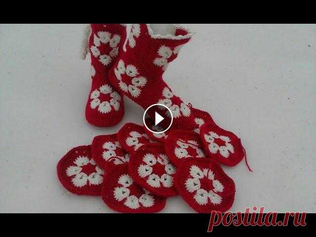 2ч тапочки сапожки крючком из мотивов

пэчворк крючком мастер класс