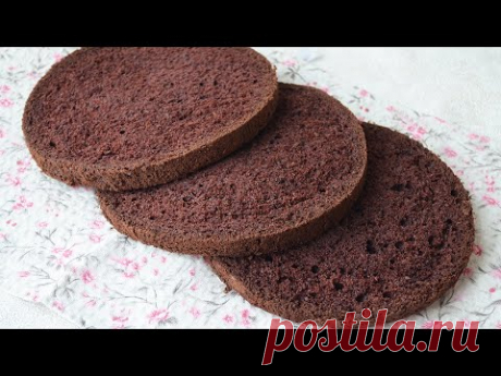 Самый простой рецепт шоколадного бисквита | The easiest chocolate sponge cake recipe