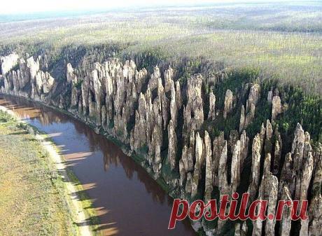 Ленские столбы. Россия, река Лена.