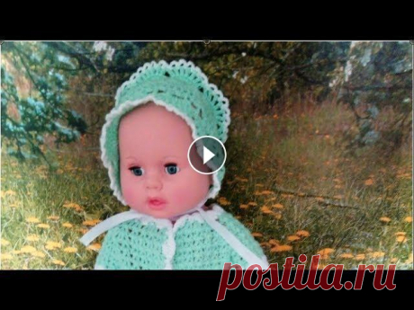 Интересный вариант детской шапочки крючком Очень симпатичная и нежная шапочка для малыша связана крючком. Подойдёт и новорожденным и деткам постарше. Любите вязать спицами или крючком, создават...