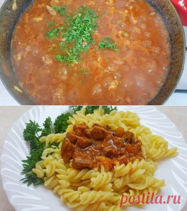 Мясная подлива-соус для вторых блюд
