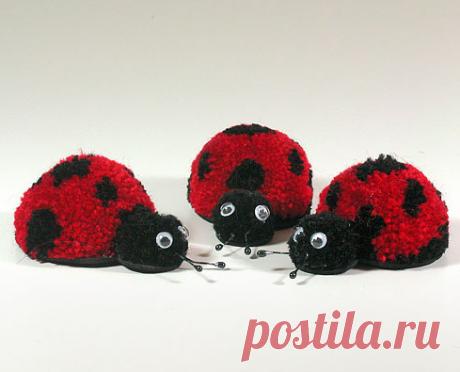 Животные из помпонов. Игрушки с детьми своими руками. | ИГРУШКИ СВОИМИ РУКАМИ