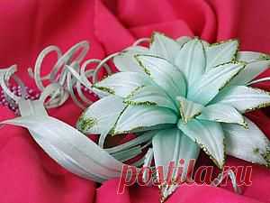 Делаем красивую заколку и ободок для волос "Каприз". Видео мастер-класс - Ярмарка Мастеров - ручная работа, handmade