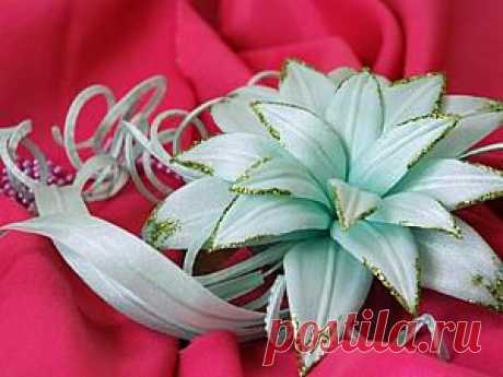 Делаем красивую заколку и ободок для волос &quot;Каприз&quot;. Видео мастер-класс - Ярмарка Мастеров - ручная работа, handmade