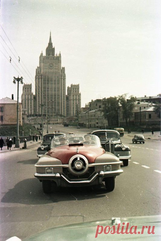 Архивные фотографии чемпионата СССР по автомобильным гонкам 1956 года