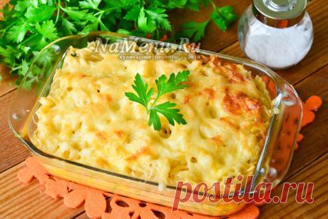 Запеканка из макарон с сыром и яйцом в духовке - рецепт с фото пошагово