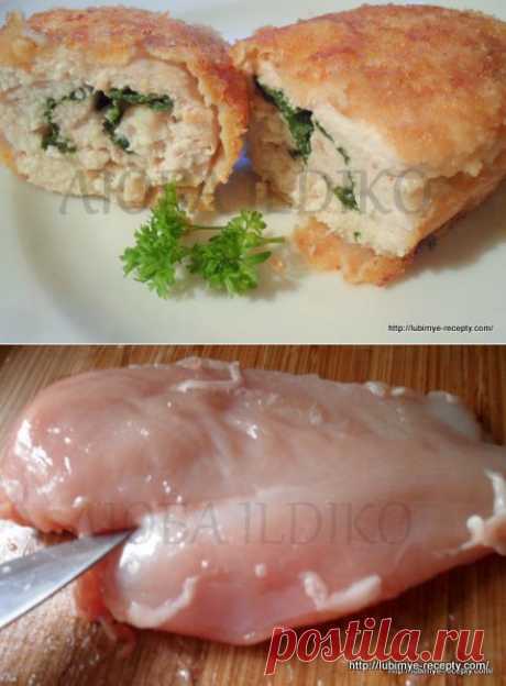 куриный шницель.