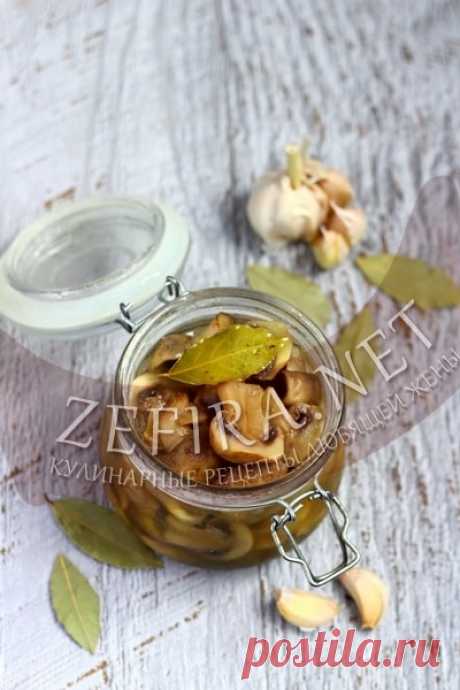 Маринованные грибы шампиньоны быстрого приготовления!..