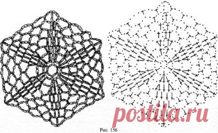 Мотивы шестиугольной формы - Вязание крючком - Семейный портал "Сказка"