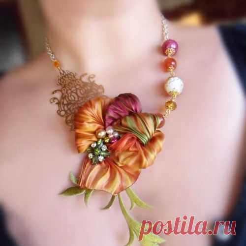 Шибори - ожерелья и кулоны, МК