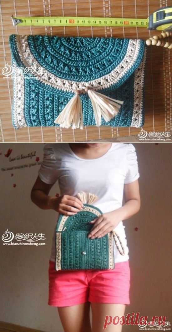 Вязание-крючок-РАЗНОЕ >Сумочка-клатч
