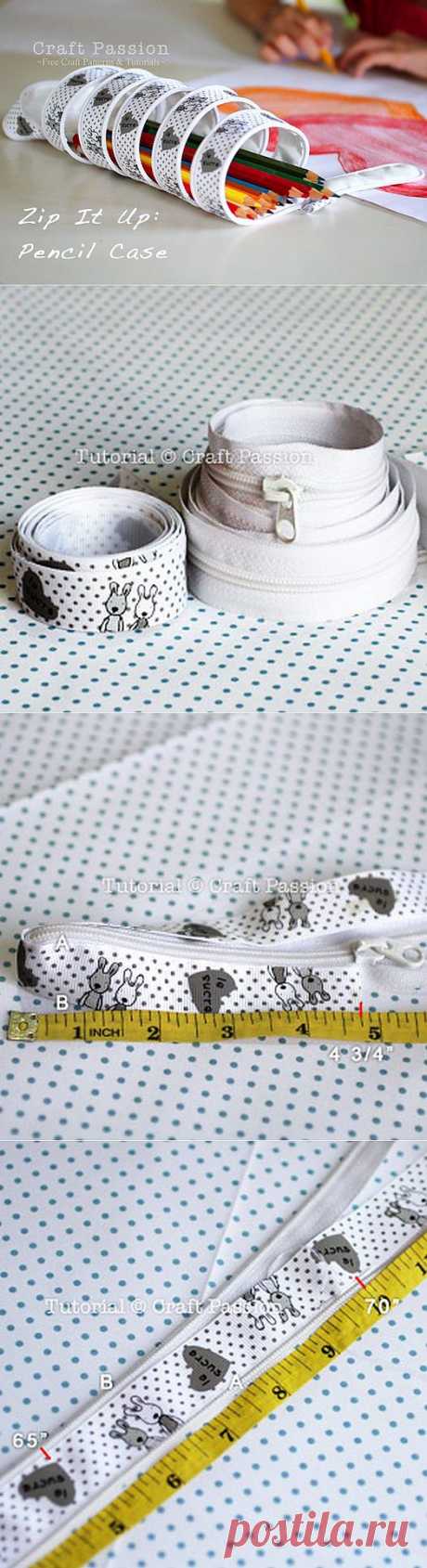 Поделки своими руками - Как сделать необычный пенал для карандашей
