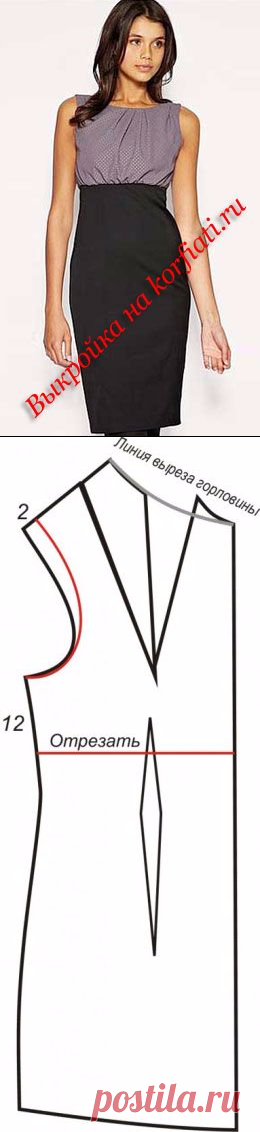 Платье с завышенной талией своими руками Корфиати