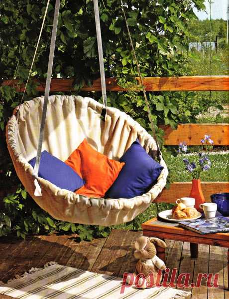 Удобный большой гамак — Сделай сам, идеи для творчества - DIY Ideas