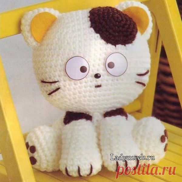 Игрушка котенок крючком | Ladynweb.ru