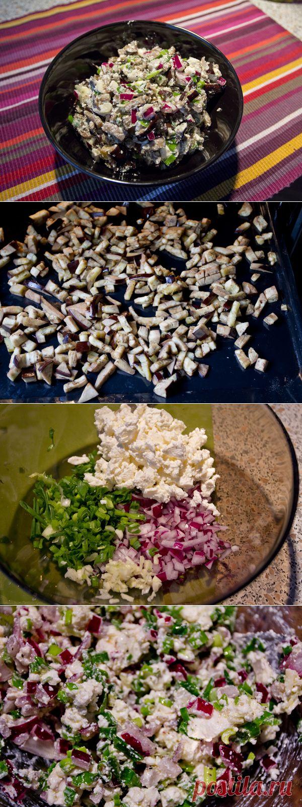 Перевернет представление о баклажанах;)) Теплый салат из баклажанов с фетой — Вкусные рецепты