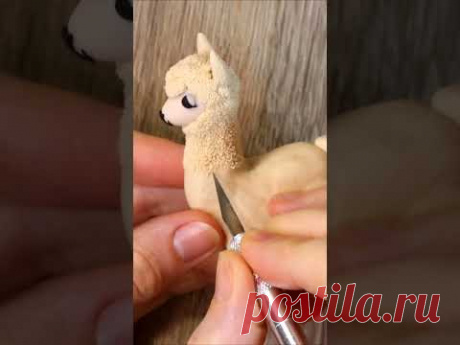 Пушистая шерсть из полимерной глины #полимернаяглина #лепка #мастеркласс #творчество #аннаоськина