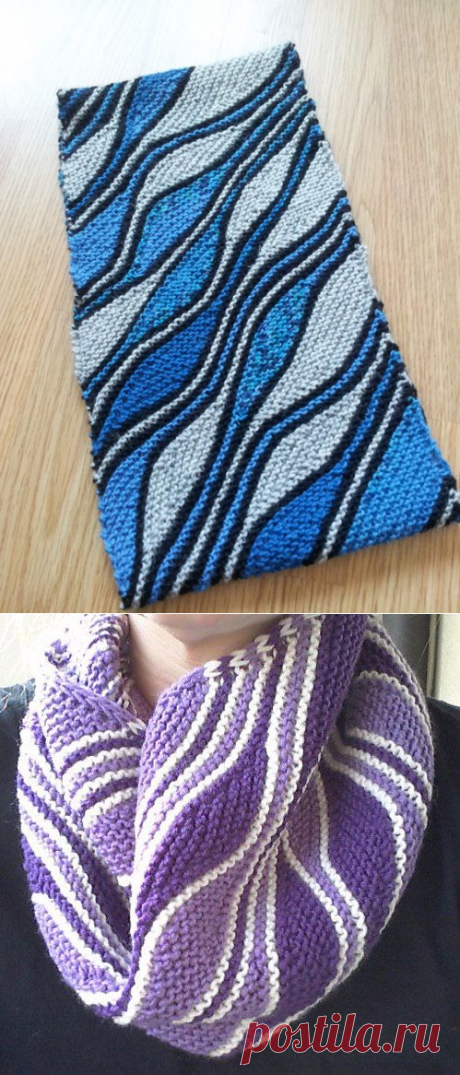 Головные уборы,шарфы и митенки в технике свинг (swing-knitting) - Klubok.ru.com